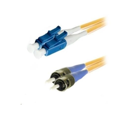 Duplexný prepojovací kábel SM 9/125, OS2, LC-ST, LS0H, 1m