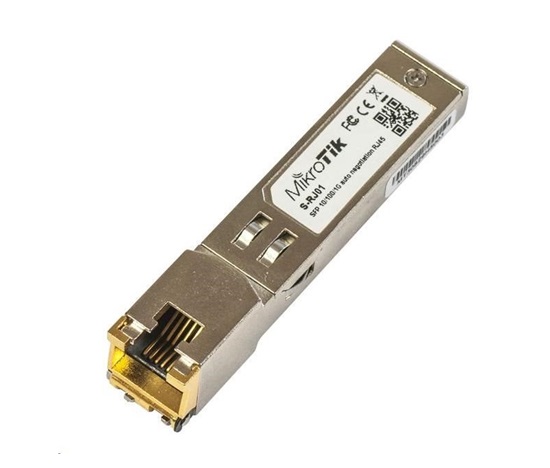 MikroTik SFP na Metallic 10/100/1000M, RJ-45, do 100 m