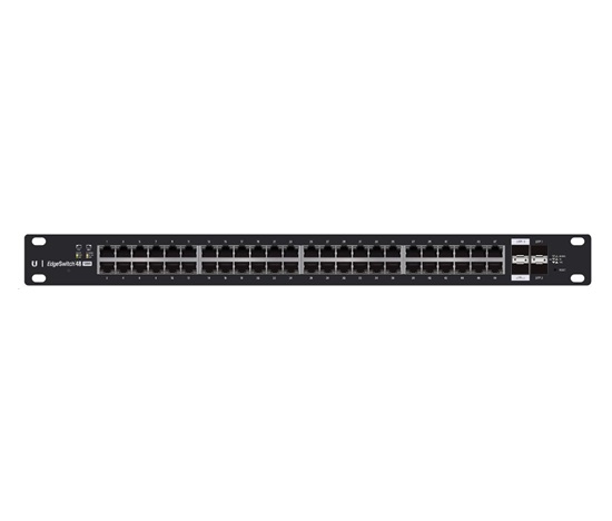 UBNT EdgeSwitch ES-48-500W [70Gbps, 500W, aktívny (802.3af/at) a pasívne (24 V) PoE, 2xSFP, 2xSFP+, L2/L3]