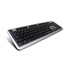 C-TECH klávesnice KB-102 USB, slim, silver, CZ/SK