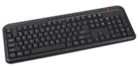 C-TECH klávesnice KB-102M USB, multimediální, slim, black, CZ/SK