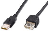 Kábel USB PREMIUMCORD 2.0 A-A 0,2 m (20 cm) predĺženie (M/F)
