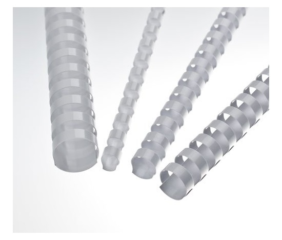 Plastové chrbty 32 bielych