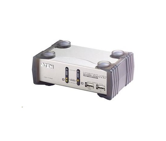 ATEN prepínač KVMP 2-portový VGA USB2.0 PS2, audio, 1,2 m káble