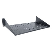 Intellinet Rack Shelf 19", pevná polica, 2U, hĺbka 250 mm, predná montáž, max. zaťaženie 25 kg, čierna
