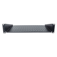 Intellinet Rack Shelf 19", pevná polica, 2U, hĺbka 250 mm, predná montáž, max. zaťaženie 25 kg, čierna