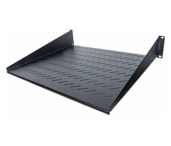 Intellinet Rack Shelf 19", pevná polica, 2U, hĺbka 400 mm, predná montáž, max. zaťaženie 25 kg, čierna