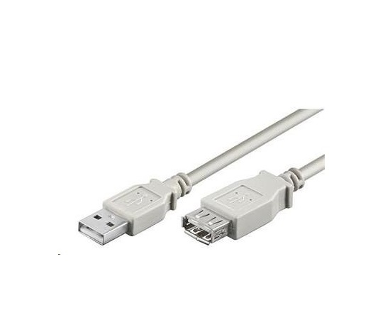 Kábel USB PREMIUMCORD 2.0 A-A 0,5 m (50 cm), predĺženie (M/F)