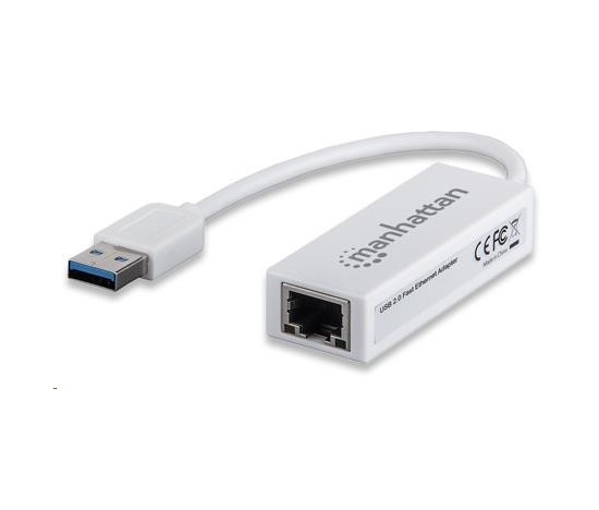 MANHATTAN USB 2.0 Sieťový adaptér, Fast Ethernet, 10/100 Mbps