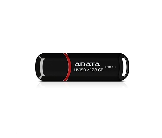 ADATA Flash disk 128GB UV150, USB 3.1 disk Dash Drive (R:90/W:20 MB/s) čierny