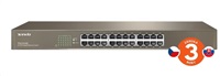 Tenda TEG1024G 24-portový gigabitový ethernetový prepínač, 10/100/1000 Mb/s, montáž do stojana