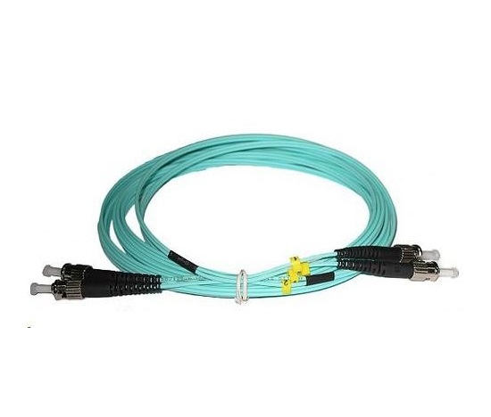 Duplexný prepojovací kábel MM 50/125, OM3, ST-ST, LS0H, 1m