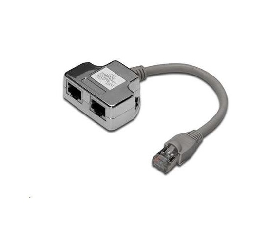 Rozvádzač PREMIUMCORD RJ45 (1 port ISDN + 1 port RJ45 10/100Base T)