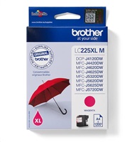 Fialový atrament BROTHER INK LC-225XLM (až 1200 strán A4 podľa normy ISO 24711)