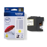 Žltý atrament BROTHER INK LC-225XLY (až 1200 strán A4 podľa normy ISO 24711)