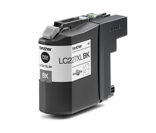 Čierny atrament BROTHER INK LC-227XLBK (až 1200 strán A4 podľa normy ISO 24711)