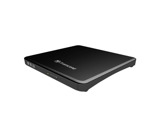 Externá DVD napaľovačka TRANSCEND slim, USB 2.0, čierna (+CyberLink Media Suite 10)