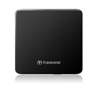 Externá DVD napaľovačka TRANSCEND slim, USB 2.0, čierna (+CyberLink Media Suite 10)