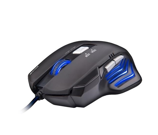 C-TECH myš AKANTHA, herná, modré podsvietenie, 2400 DPI, USB