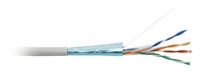 Kábel FTP LYNX, Cat6, drôt, PVC, Dca, sivý, 305 m cievka
