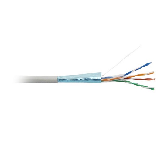 Kábel FTP LYNX, Cat6, drôt, PVC, Dca, sivý, 305 m cievka
