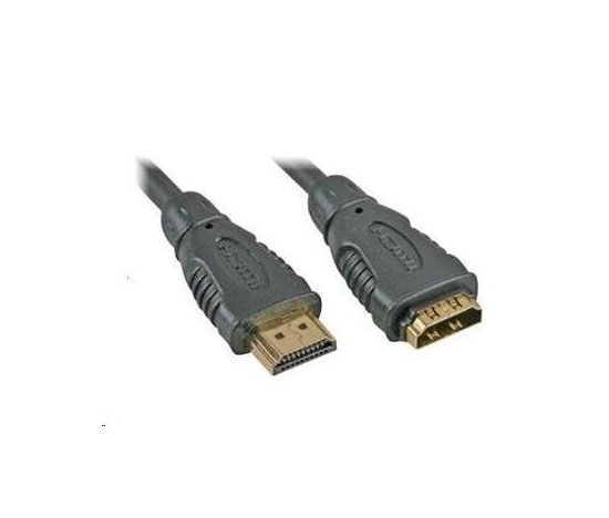 PREMIUMCORD Predlžovací kábel HDMI na HDMI 1 m, pozlátené konektory