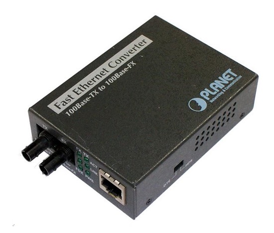 Planet FT-801 multimode ethernet konvertor s 10/100BaseTX/FX prepínačom (ST)