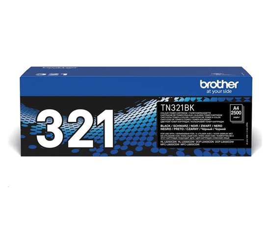 Toner BROTHER TN-321BK Laserový spotrebný materiál - 2500 strán za minútu - pre DCP-L8450CDW