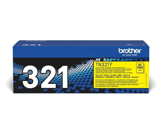 Toner BROTHER TN-321Y Laserový spotrebný materiál -1500 str./min - pre DCP-L8450CDW