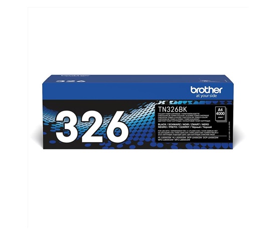 Toner BROTHER TN-326BK Laserový spotrebný materiál - 4000 str./min - pre DCP-L8450CDW