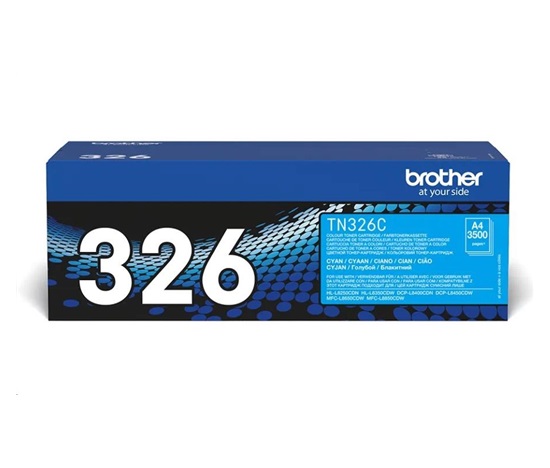 Toner BROTHER TN-326C Laserový spotrebný materiál - 3500 strán za minútu - pre DCP-L8450CDW
