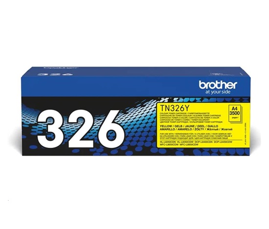 Toner BROTHER TN-326Y Laserový spotrebný materiál - 3500 strán za minútu - pre DCP-L8450CDW