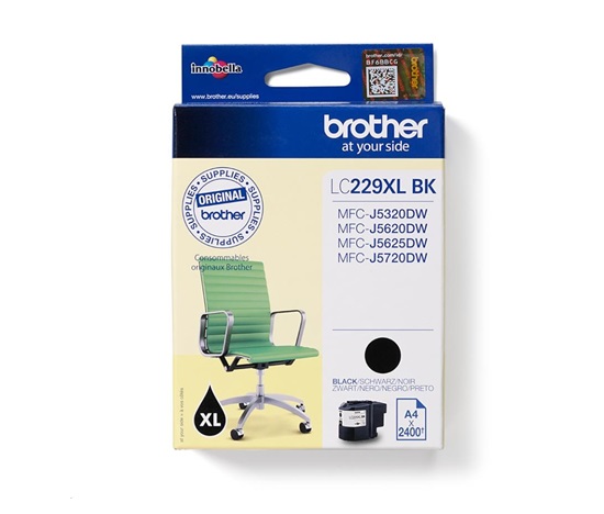 Atramentový spotrebný materiál BROTHER INK LC-229XLBK