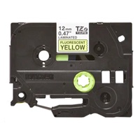 BROTHER TZEC31 - 12 mm široká kazeta TZ, laminovaná TZE-C31, signálne žlté/čierne písmo