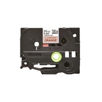BROTHER TZEB51 - kazeta TZ široká 24 mm, laminovaná TZE-B51, signálne oranžové/čierne písmo