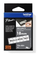 BROTHER TZESE4 - 18 mm široká kazeta TZ, laminovaná TZE-SE4, biela tesniaca páska
