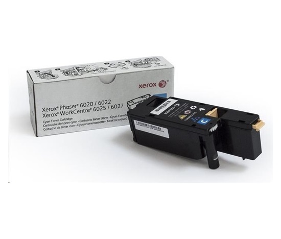 Azúrový toner Xerox pre Phaser 6020, 6022, WorkCentre 6025, 6027 (1000 ks, azúrová)