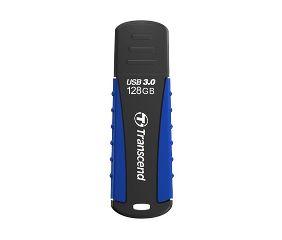 TRANSCEND Flash disk 128GB JetFlash®810, USB 3.0 (vodotesný, nárazuvzdorný) (R:90/W:40 MB/s) čierna/modrá