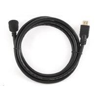 GEMBIRD HDMI kábel na HDMI 1.8 m, 90° konektor (v1.4, M/M, pozlátené kontakty, šikmé, tienené)