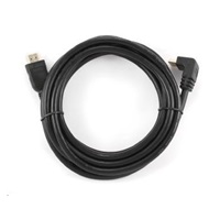 Kábel GEMBIRD HDMI na HDMI 4.5 m, 90° konektor (v1.4, M/M, pozlátené kontakty, tienené)