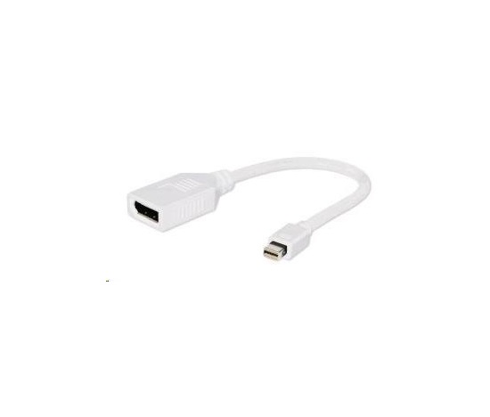 GEMBIRD miniDisplayport - Displayport 10cm (M/F) biely