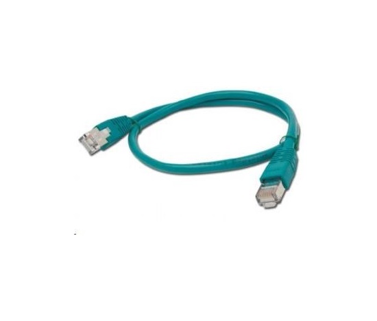 GEMBIRD Patch kábel CAT6 tienený FTP 0,5 m, zelený