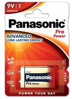 PANASONIC Alkalické baterie Pro Power 6LF22PPG/1BP 9V (Blistr 1ks)