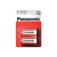 PANASONIC Zinkouhlíkové baterie Red Zinc R14RZ/2BP EU C 1,5V (Blistr 2ks)