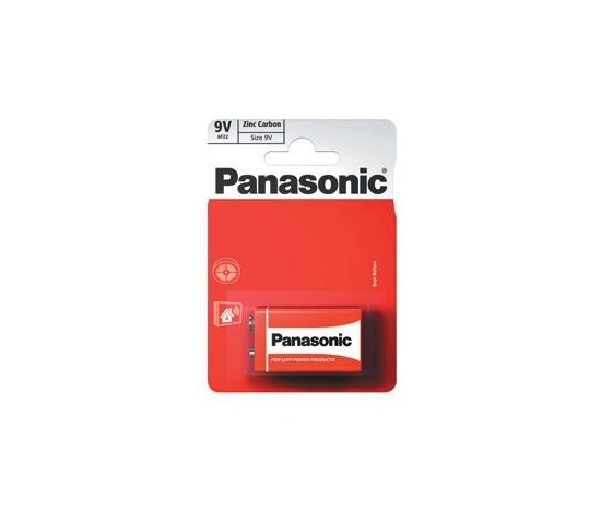 PANASONIC Zinkouhlíkové baterie Red Zinc 6F22RZ/1BP EU 9V 9V (Blistr 1ks)