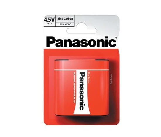PANASONIC Zinkouhlíkové baterie Red Zinc 3R12RZ/1BP Plochá 4,5V (Blistr 1ks)