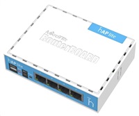 MikroTik hAP Lite (classic), 650MHz CPU, 32MB RAM, 4x LAN, integ. 2.4GHz Wi-Fi, WPS, vrátane. L4