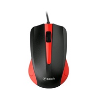 Myš C-TECH WM-01, červená, USB