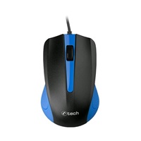 Myš C-TECH WM-01, modrá, USB