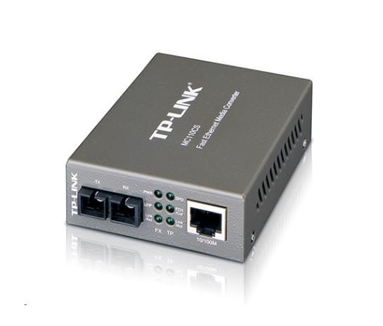 TP-Link MC110CS media konvertor (1x100Mb/s, 1x duplex SC/UPC, SM, 1310nm, 2km)